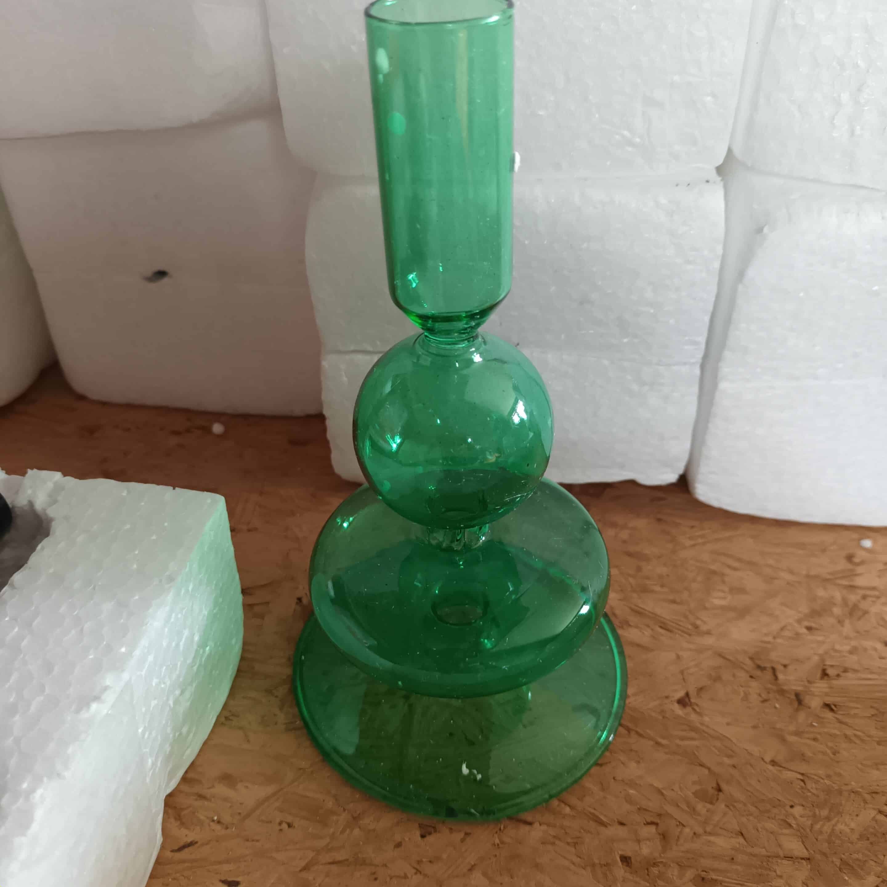 Kandelaar schijf bol groen